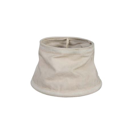 Abat Jour cylindrique beige vieille bâche vintage 45cm Chehoma 16009