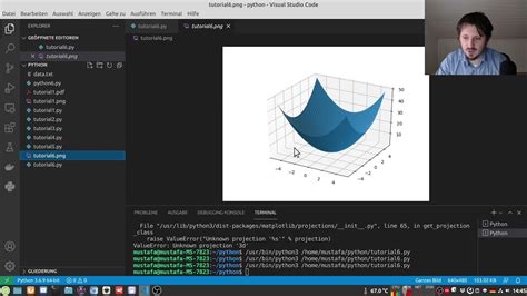 Matplotlib Tutorial 7 Creating 3d Surface Plots With Mplot3d Youtube