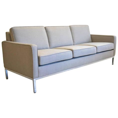 Chrome Frame Sofa By Steelcase At 1stdibs Vintage Steelcase Sofa