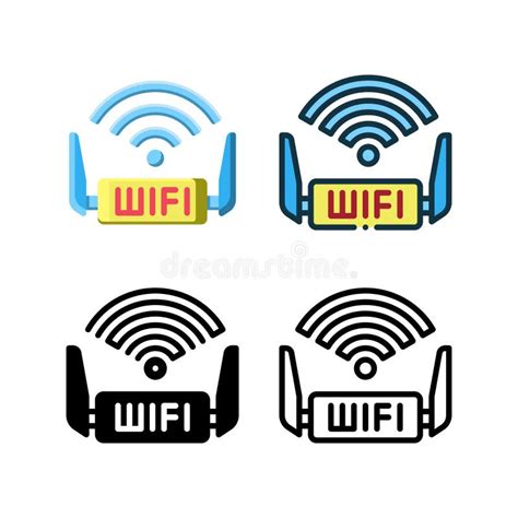 Wi Fi And Internet Signal Icon With Outline Glyph Filled Outline And