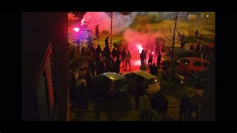 Torcida Protiv Policije Nakon Utakmice Hajduk Dinamo Youtube