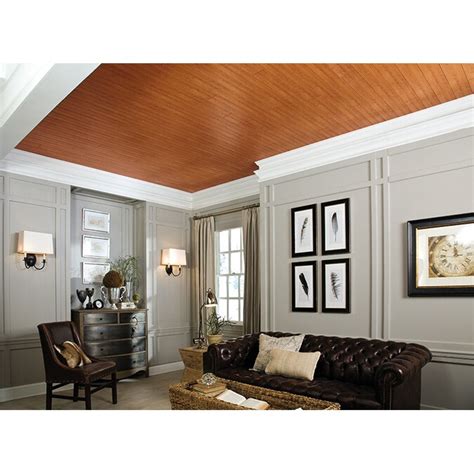 Armstrong Ceilings 84-in x 5-in WoodHaven 10-Pack Rustic Pine Faux Wood ...