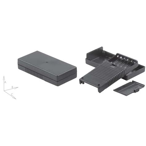 KM 103 | VARIOUS Enclosure ABS 190x93x41,4mm Black| 48203