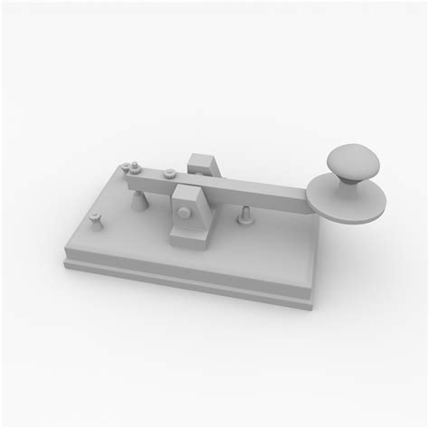 Telegraph Key 3d Model Turbosquid 1415182