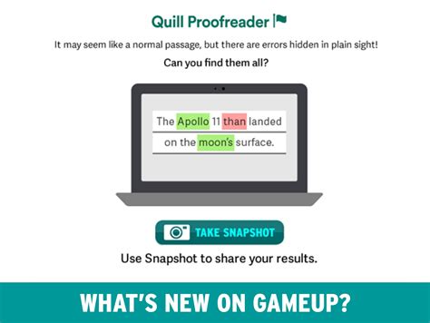 New On Gameup Quill Proofreader Brainpop Educators