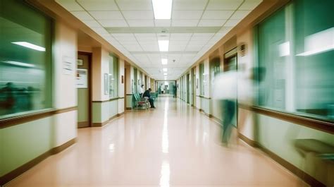 Premium Ai Image Blured Motion In Er Of Hospital Unfocused Background