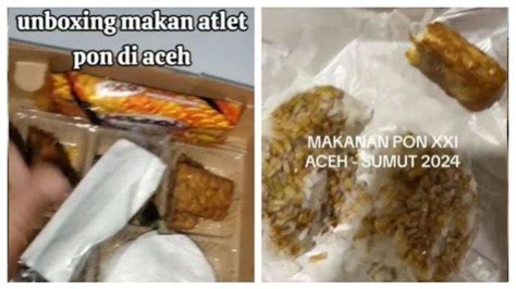 PON Aceh Sumut Viral Lagi Santan Kemasan Jadi Snack Malam Netizen