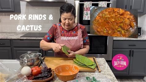 Cactus And Pork Rinds In Red Chile Easy Instant Pot Recipes