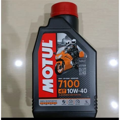 Jual Oli Motul 7100 Ester 10W40 1L Original Full Synthetic JASO MA2 API