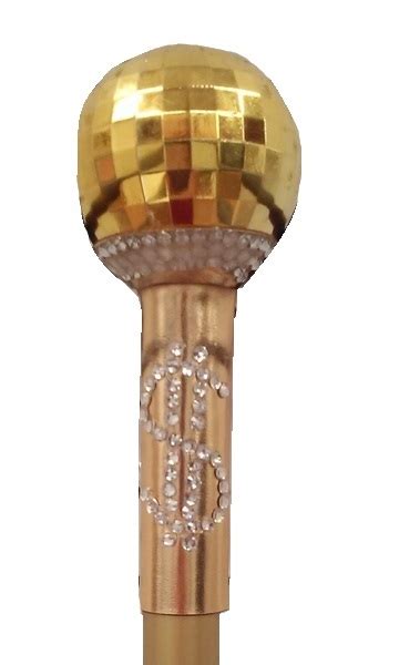 Gold Pimp Cane 90s Costumes Au