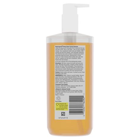 Buy Neutrogena Deep Clean Facial Cleanser Normal To Oily Skin 200ml