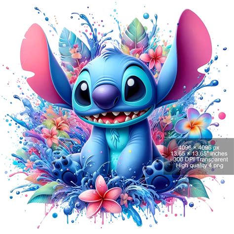 Png Stitch Splash And Watercolor Digital Design Png File For