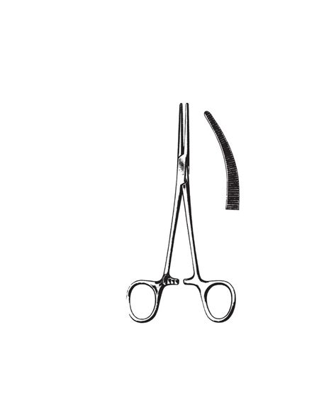 PINZA EMOSTATICA CRILE CURVA 14 CM