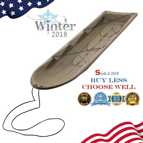 DEER DRAG SLED 65'' Heavy Duty Plastic Hunting Game Gear Board Rope ...