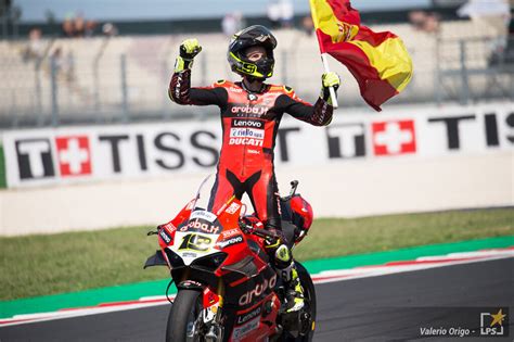 Alvaro Bautista Gioia Da Campione Del Mondo Ducati Grazie