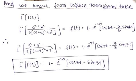 Solved Using The Laplace Transform Pairs In The Formula Sheet Available Course Hero