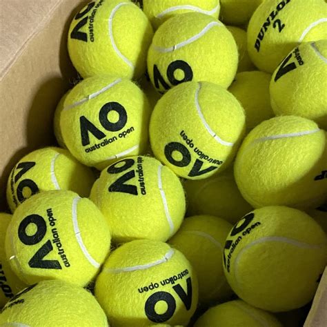 dunlop australian open tennis balls   green