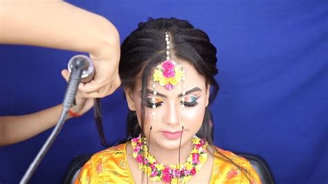 Hairstyles For Haldi Mehndi Function Cute Hairstyles Wedding