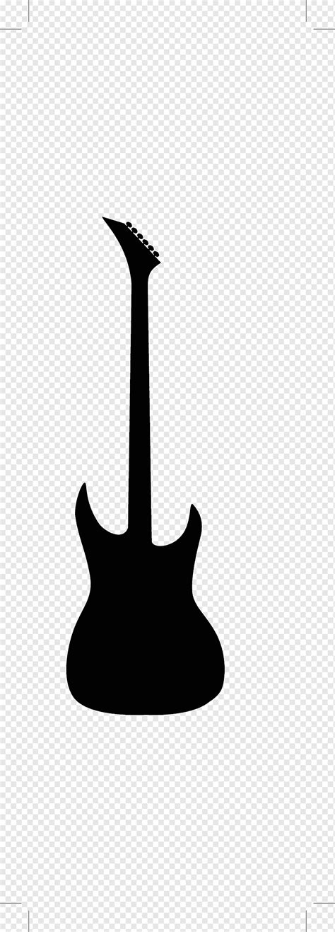 Silueta De Guitarra Electrica Png PNGWing