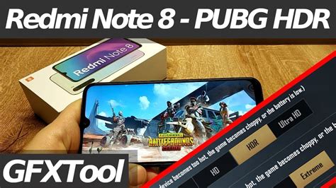 PUBG HDR Graphics On Redmi Note 8 With EXTREME Framerate Snapdragon