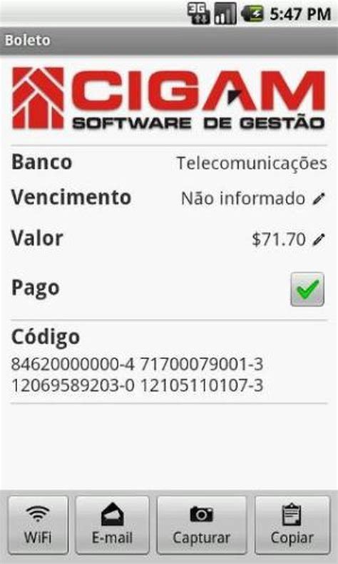 Capturar o código de barras das suas contas e gerencie seus pagamentos