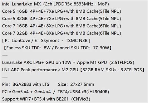 Intel Lunar Lake MX leak points to 8 CPU cores and a “Battlemage” iGPU ...