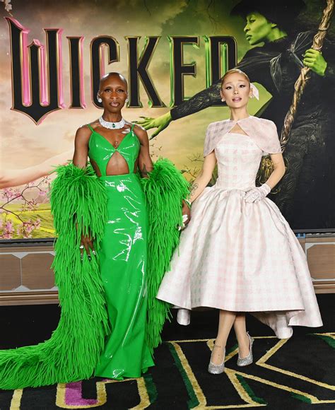 Ariana Grande And Cynthia Erivo S Wicked Themed Looks Photos