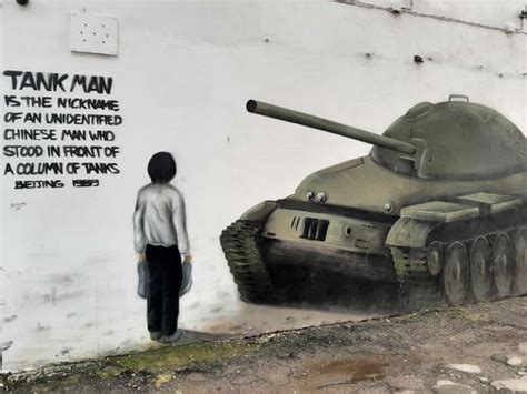 Tank Man Graffiti : r/ADVChina