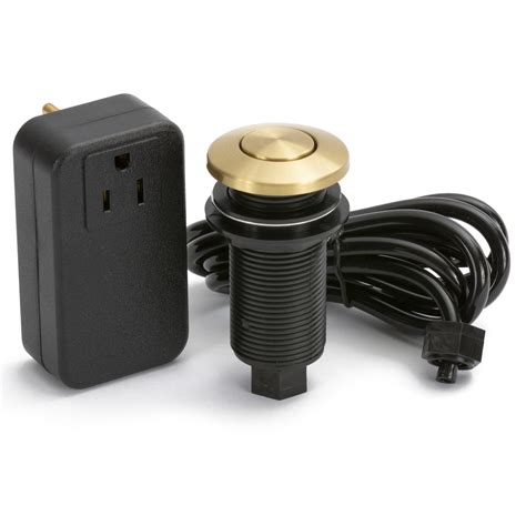 Push Button Garbage Disposal Air Switch And Controller Brass Kitchen