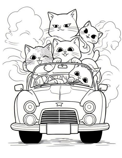 Pin By Cat Deschats On Dessins Chats Et Chiens Cars Coloring Pages