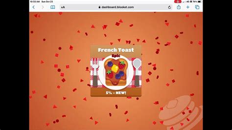 How To Get French Toast In Breakfast Box In Blooket Youtube