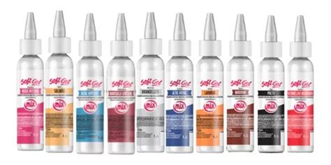 Corante Soft Gel Aliment Cio Bolos Confeitaria Kit Mix