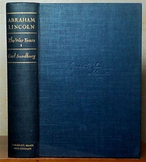 Abraham Lincoln The War Years By Carl Sandburg Vol Set Vols