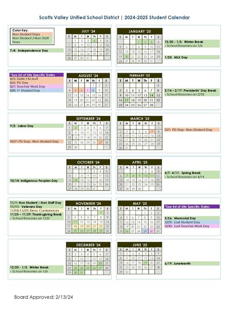 Bell Schedule Student Calendar And Calendar Of Days Scotts Valley High