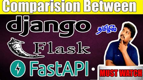 Django Vs Flask Vs Fast Api Learn Python In Tamil Youtube