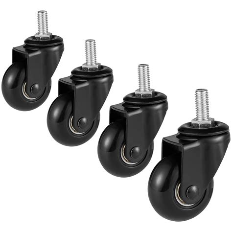 Lphy Office Chair Caster Wheels Set Set Of 5 2 Heavy Duty Rubber