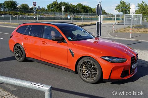 2023 BMW M3 Touring G81 Toronto Red Seen Near The Nurburgring