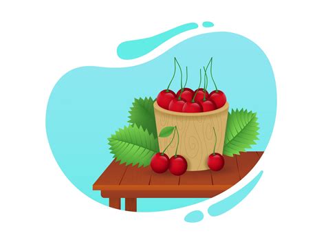 Realistic Cherry Illustration By Md Taslim Uddin Sakib On Dribbble