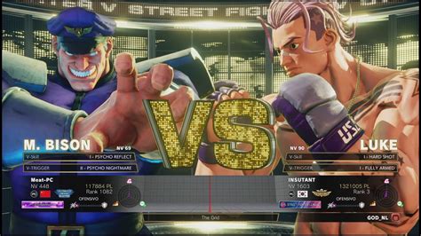 Sfv Champion Edition Meat Pc M Bison Vs Insutant Luke Online