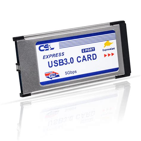 CSL USB 3 0 Super Speed PCMCIA Express Card 34mm 2 Port