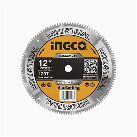 Ingco Tct Saw Blade For Aluminium Mm Endtoend Mu