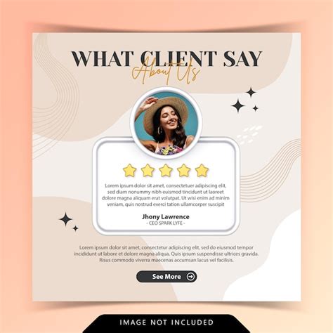 Premium Psd Creative Concept For Satisfied Feedback Customer