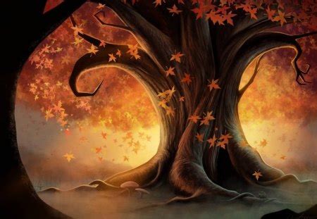 Magical autumn tree - Fantasy & Abstract Background Wallpapers on Desktop Nexus (Image 1099050)