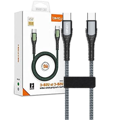 CABLE USB A A USB C 1M LDNIO LC101 SILVER NANOTECH MARKET