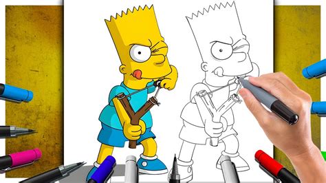 Como Desenhar Bart Simpson Passo A Passo Os Simpsons The Simpsons