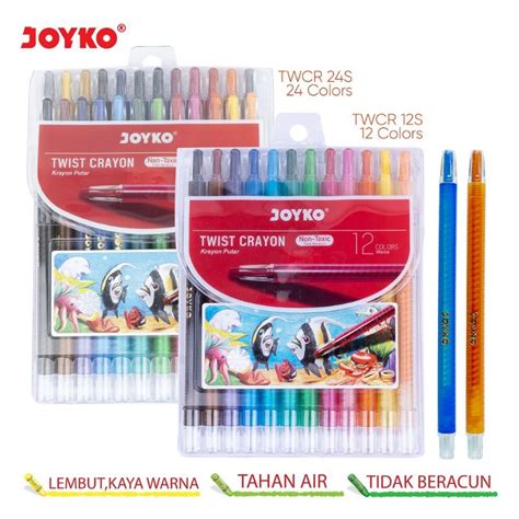 Jual Crayon Putar Joyko Twist Crayon TWCR 12S 1 Set Shopee Indonesia