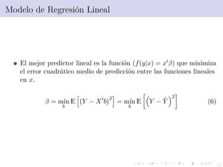 Clase Esperanza Condicional Y Modelo De Regresi N Ppt