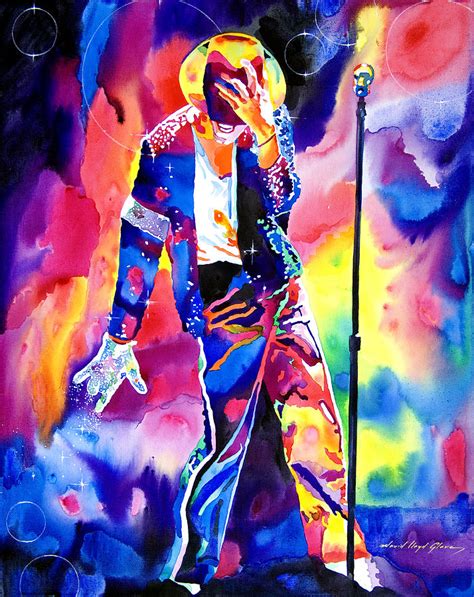 Michael Jackson Sparkle Painting By David Lloyd Glover Pixels