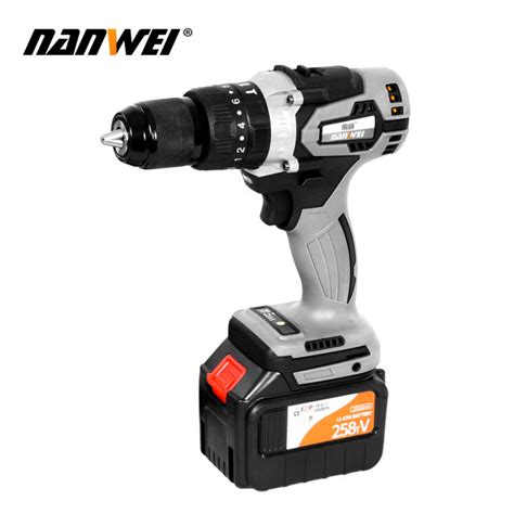 Nanwei V Mm Cordless Drill Industrial Grade Brushless Impact Drill