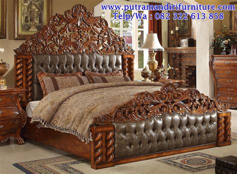 Tempat Tidur Ukiran Jati Jepara Desain Model Furniture Jepara Terbaru